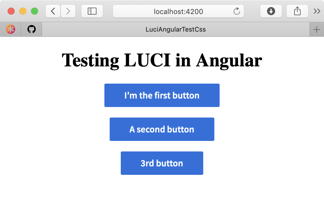 LUCI Angular Component Installed