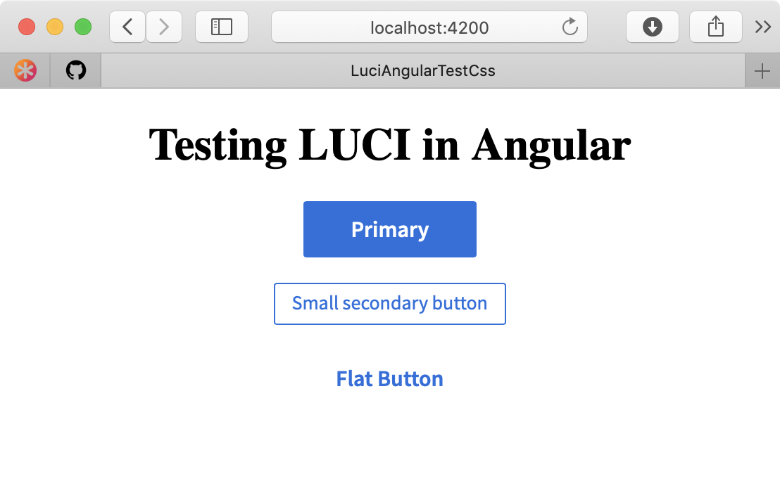 LUCI Angular Component Installed